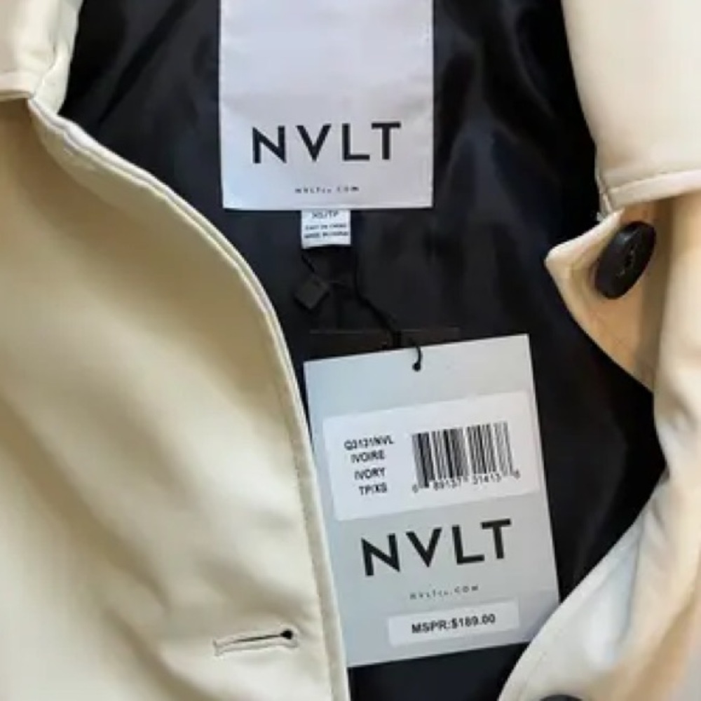 NVLT Vegan Leather Trucker Jacket - Picture 6 of 6
